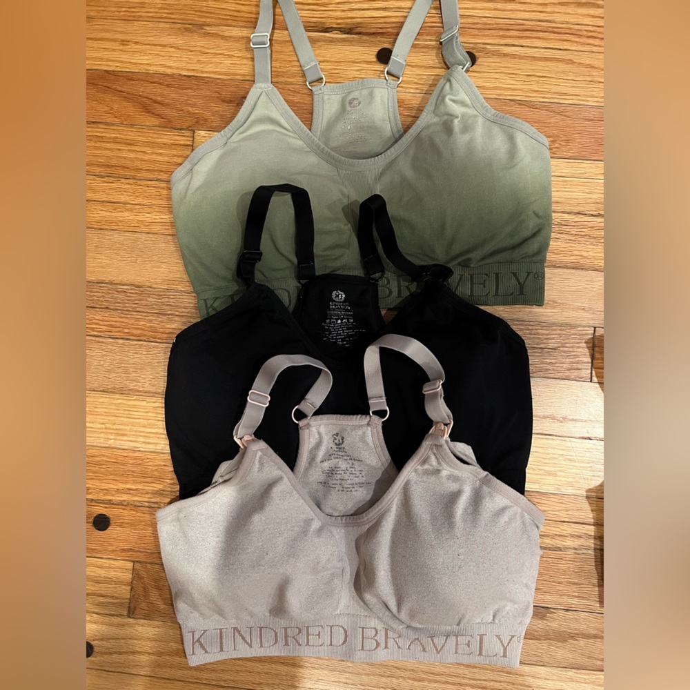 Lot of Kindred bravely nursing sports bras